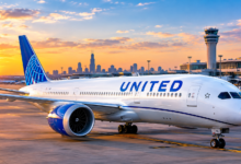 United Airlines aircraft at an airport in 2026